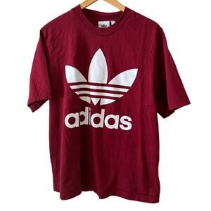 Adidas Originals Equipment Oversized T Shirt Maroon S